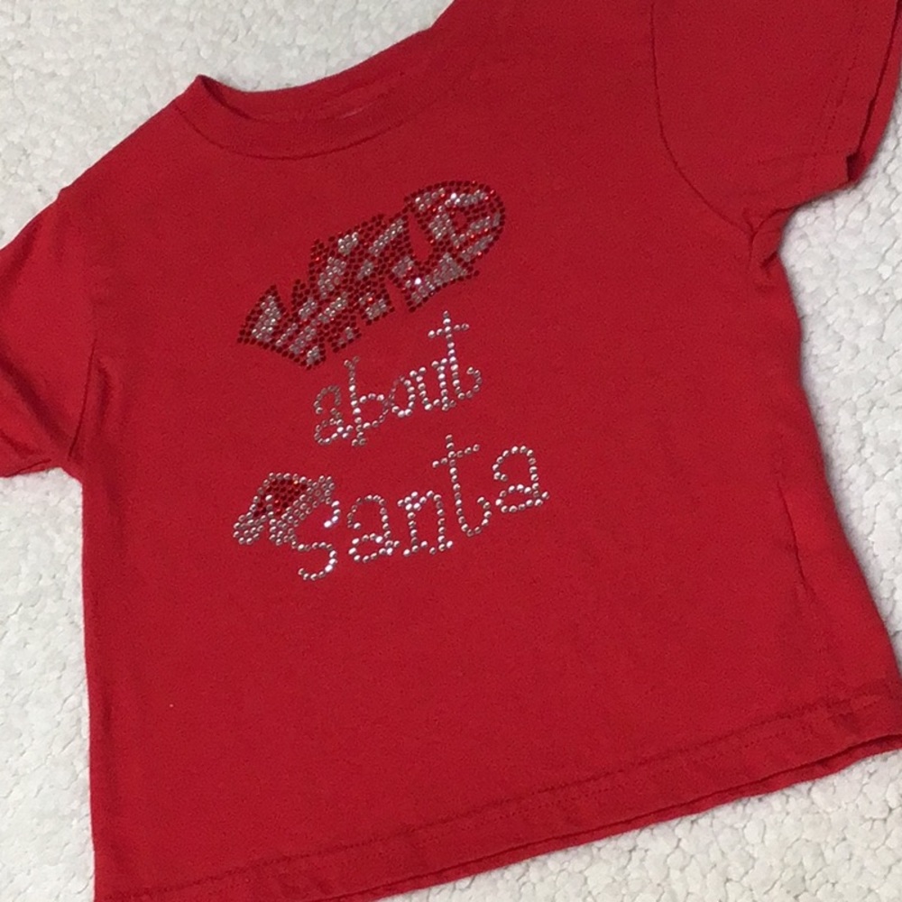 COUTURE WILD ABOUT SANTA RED TEE 4